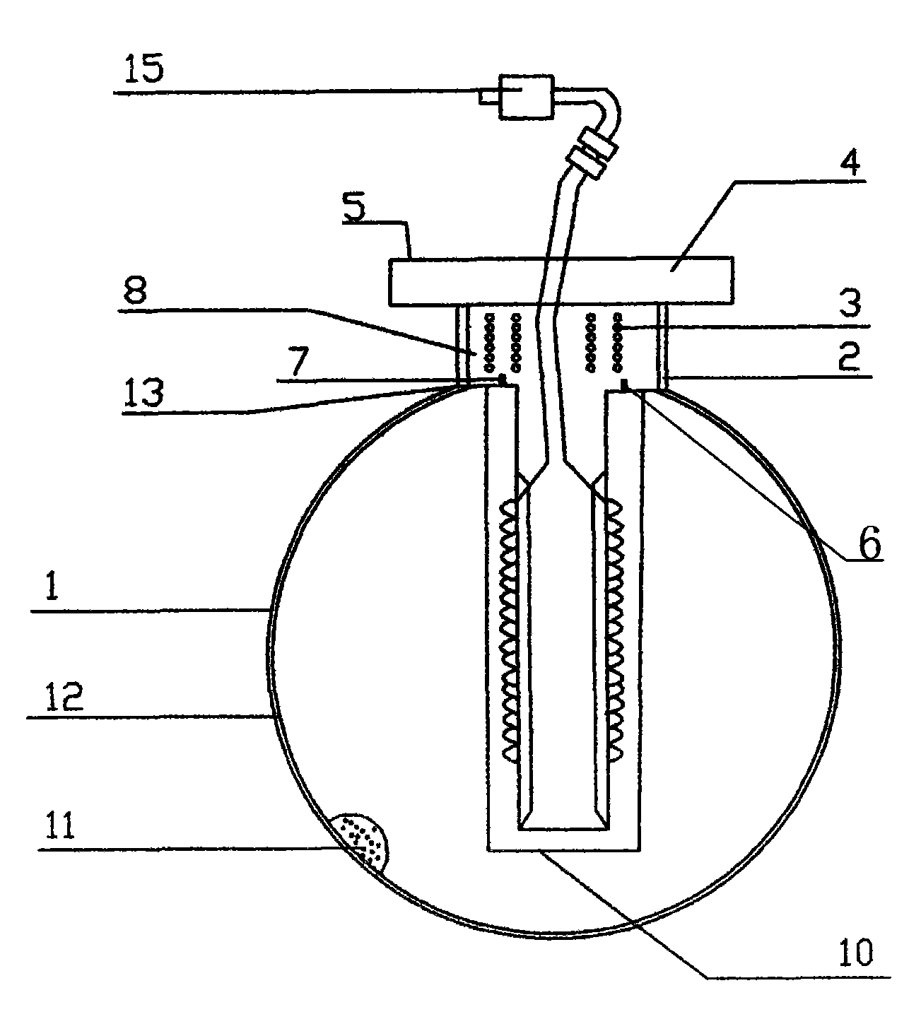 Low-frequency inner-coupled electrodeless fluorescent lamp