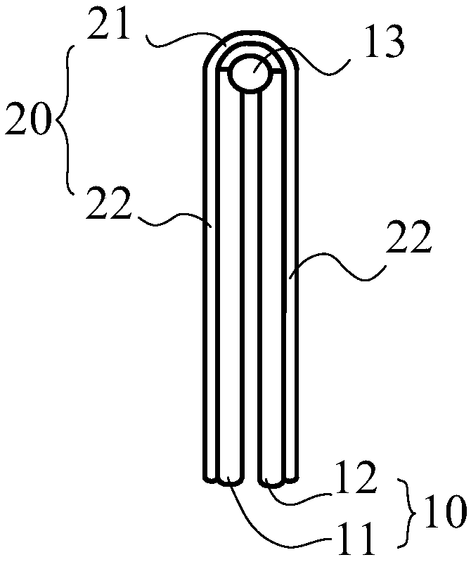 Electronic device having double channels