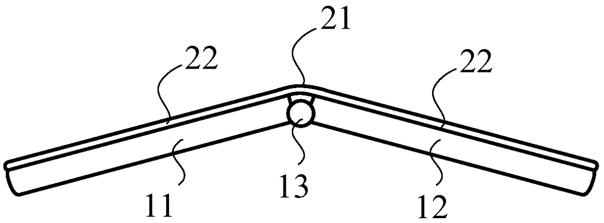 Electronic device having double channels