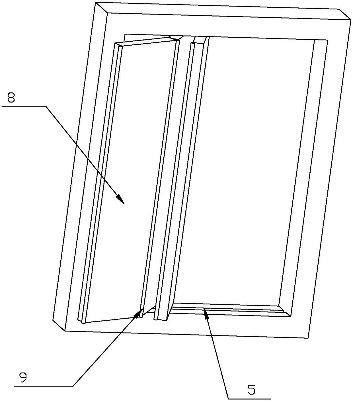 Folding rotary sliding door with indoor dehumidification function