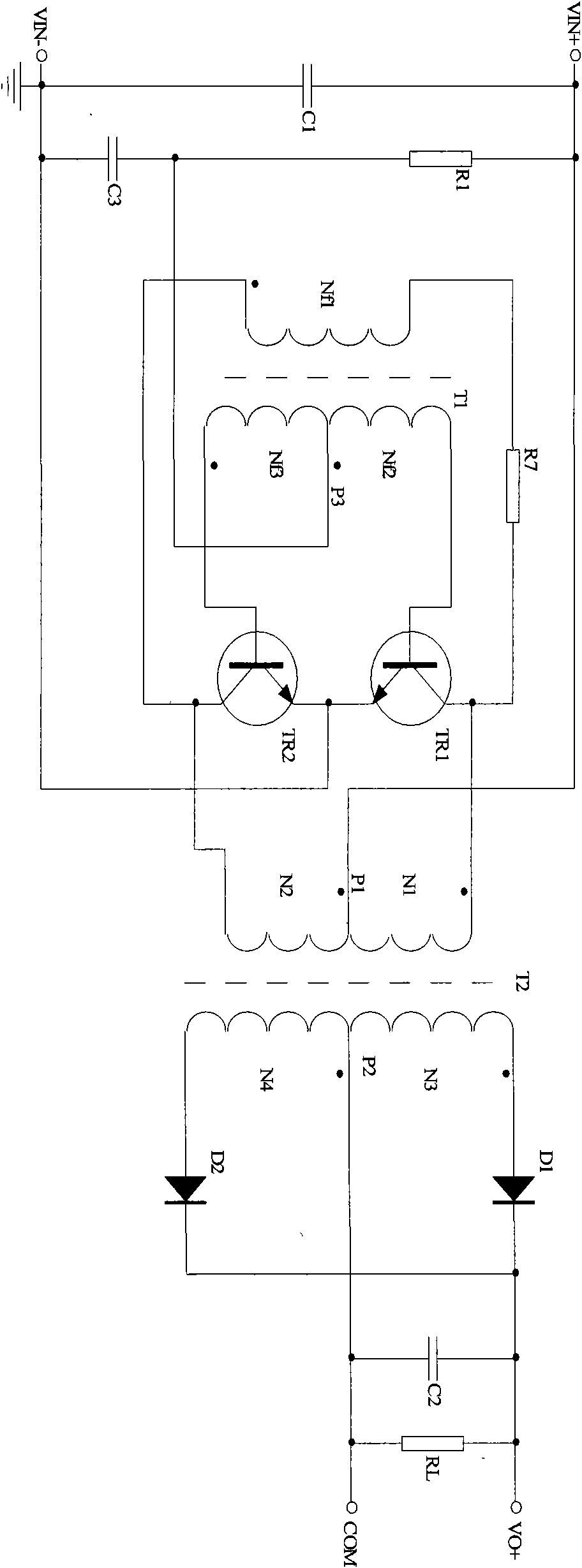 Micro-power DC-DC power supply and manufacturing method thereof