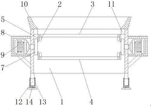 Novel unpowered environment-friendly energy-saving vibrating screen