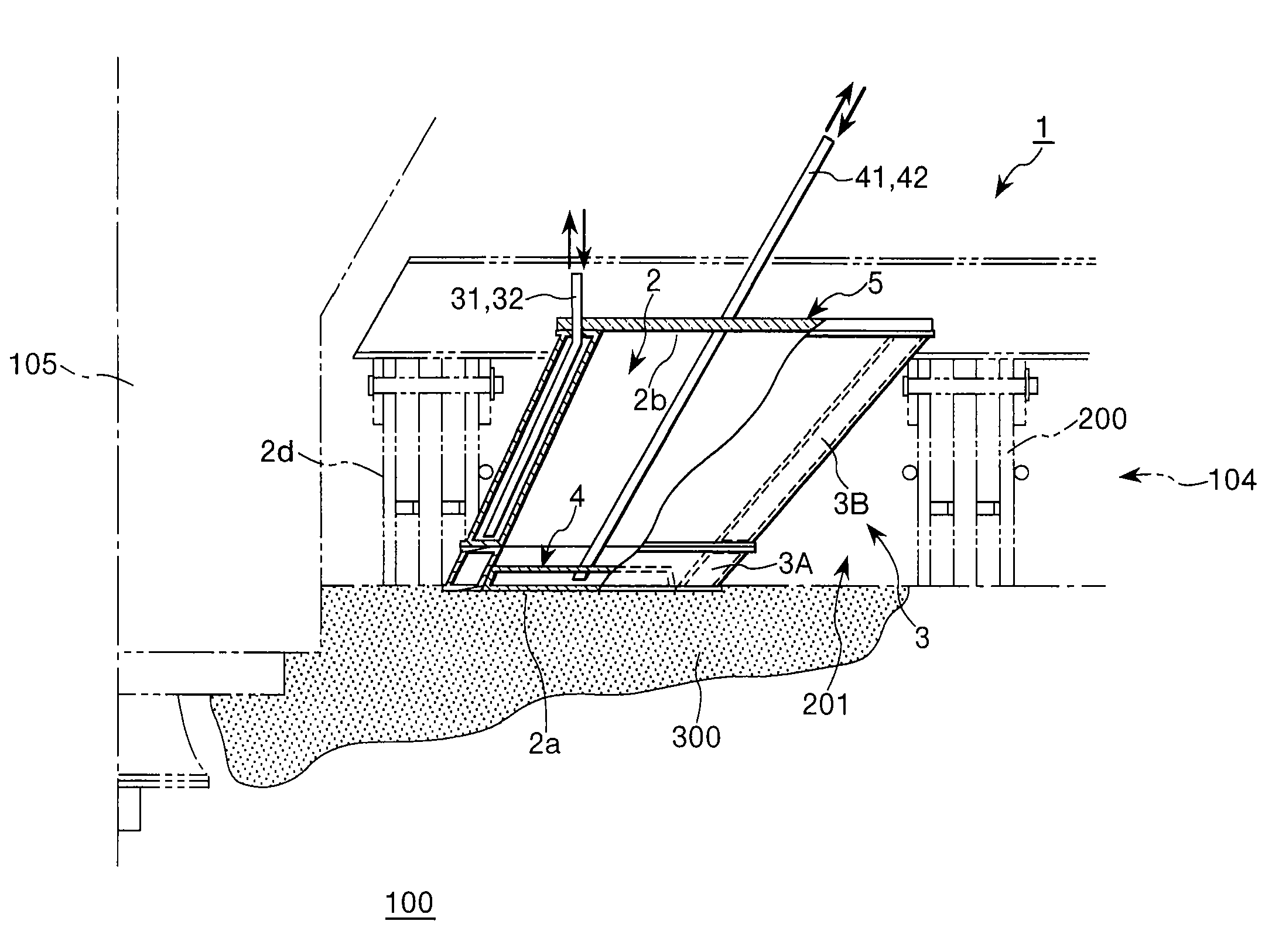 Inspection hole structure for flash-smelting furnace