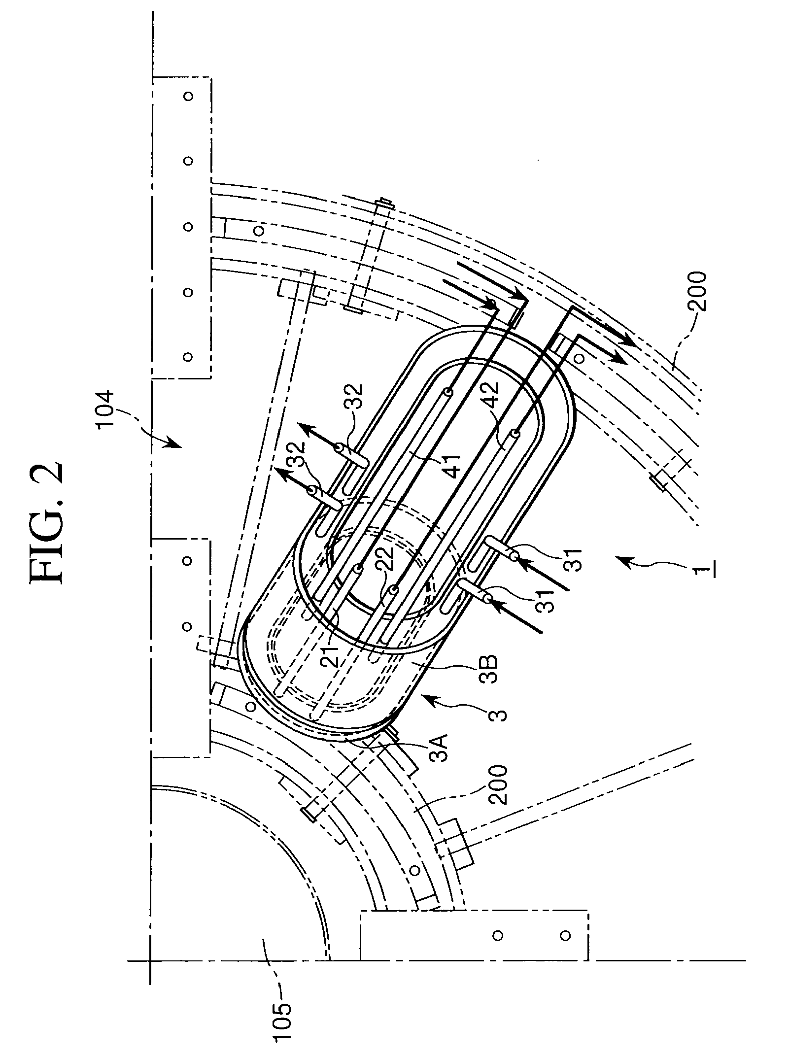 Inspection hole structure for flash-smelting furnace