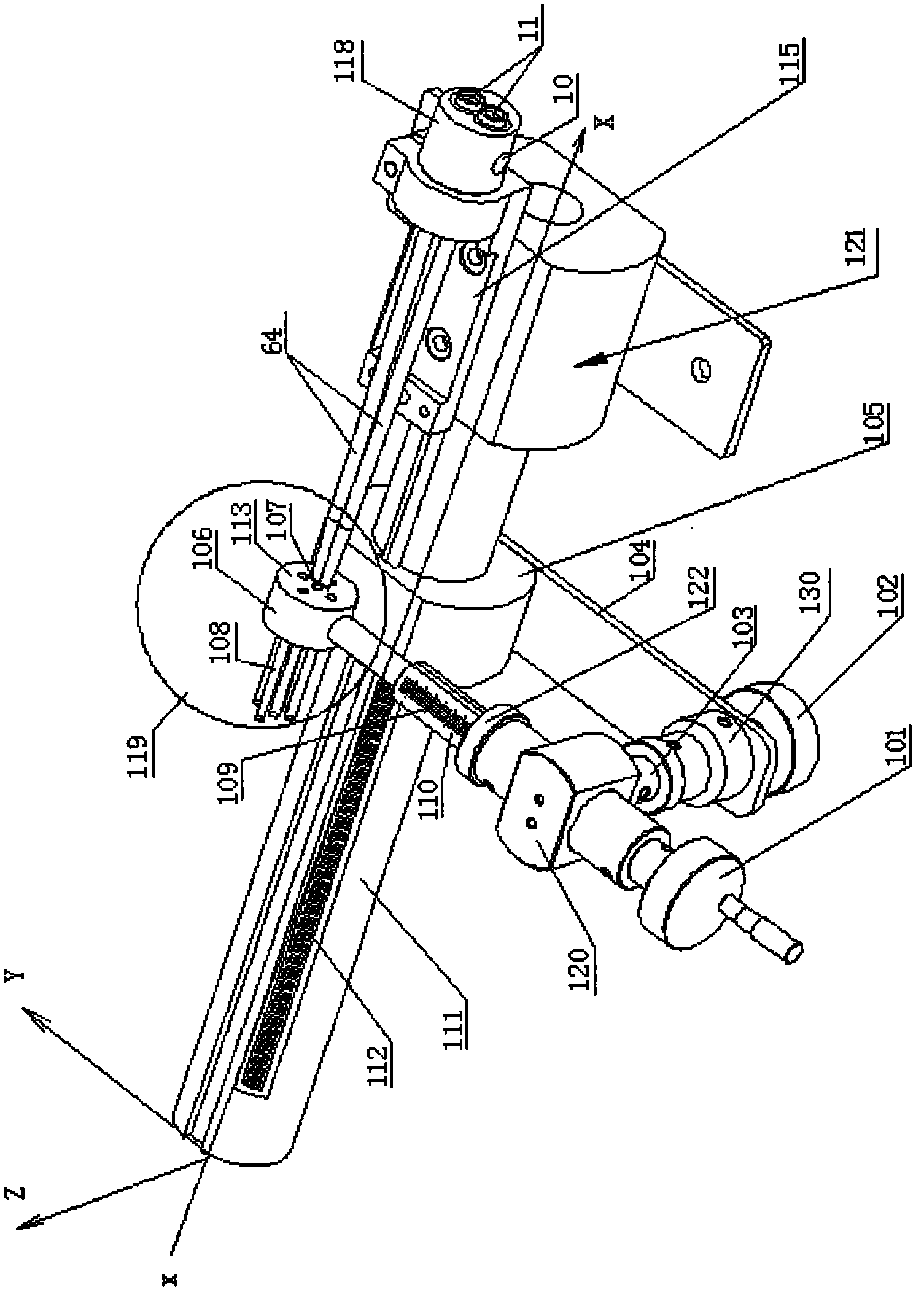 Testing system for comprehensive quality of main spraying nozzle of air-jet loom and testing method