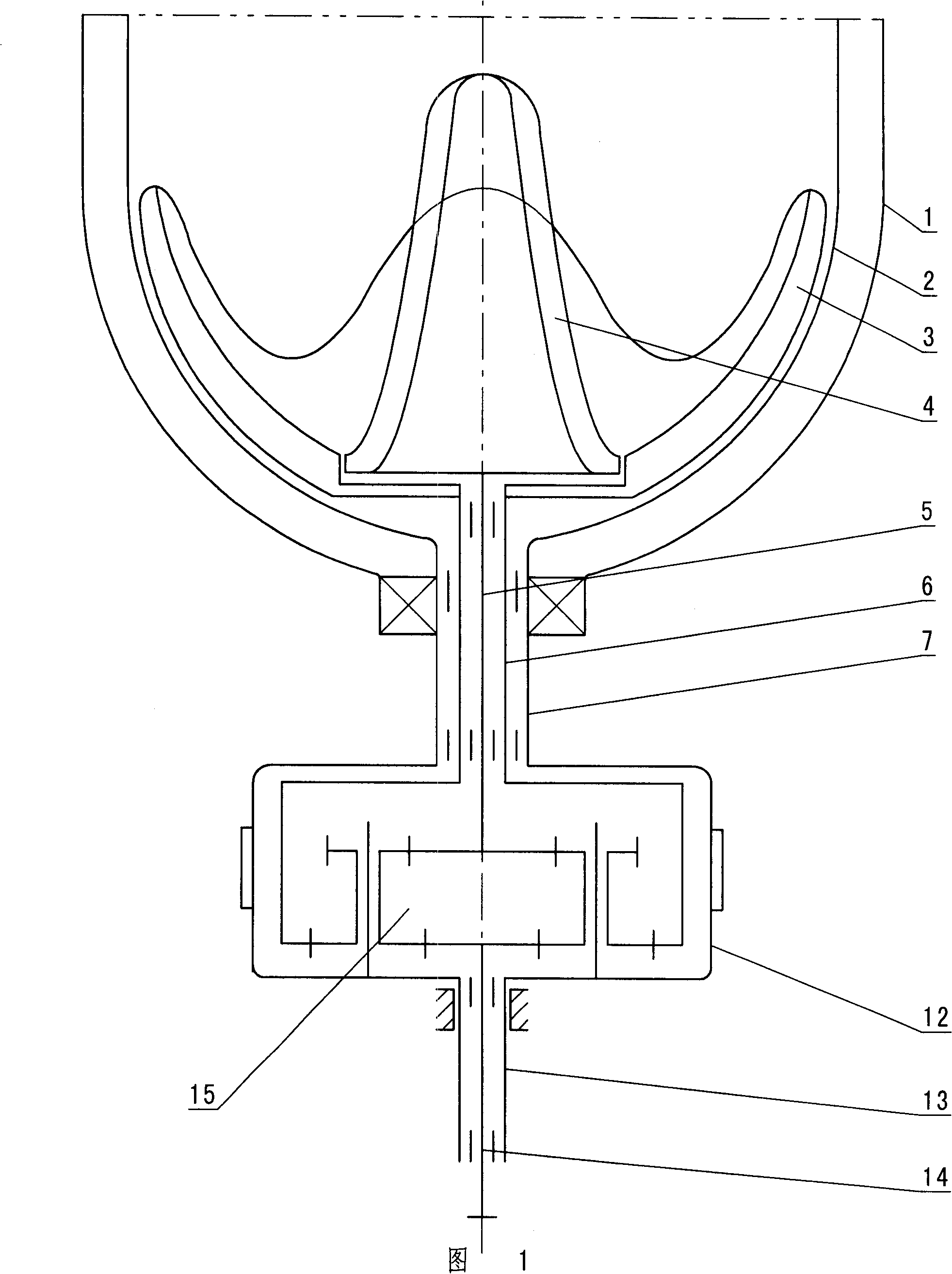 Washing machine deceleration clutch, washing machine and washing mode thereof