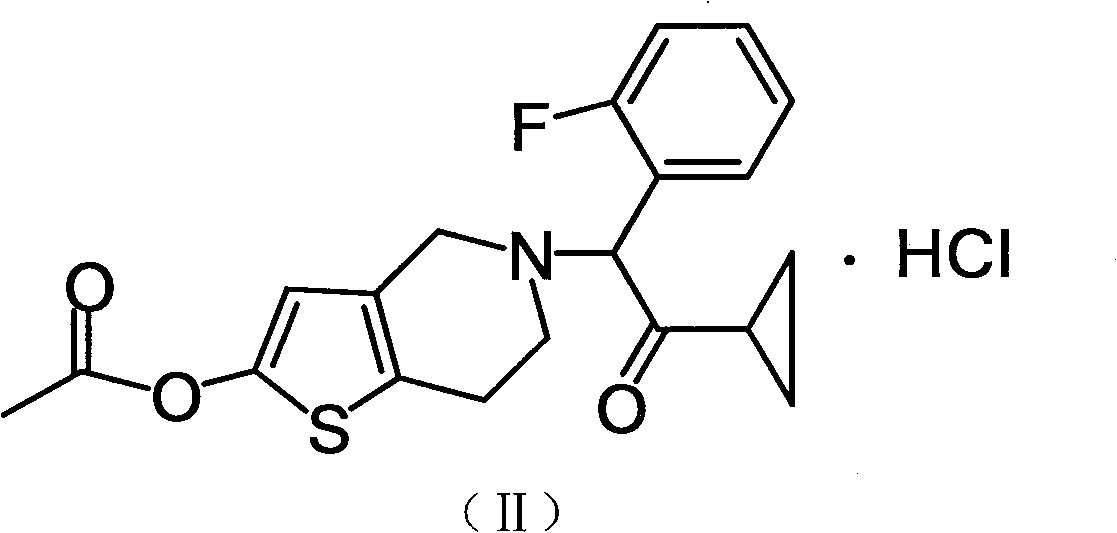 Prasugrel hydrochloride acetic acid solvate as well as crystal and preparation method thereof