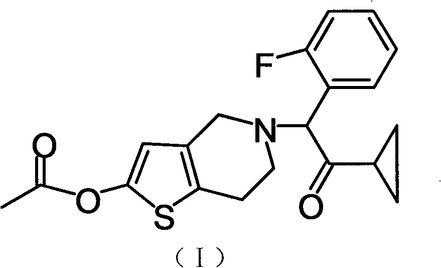 Prasugrel hydrochloride acetic acid solvate as well as crystal and preparation method thereof