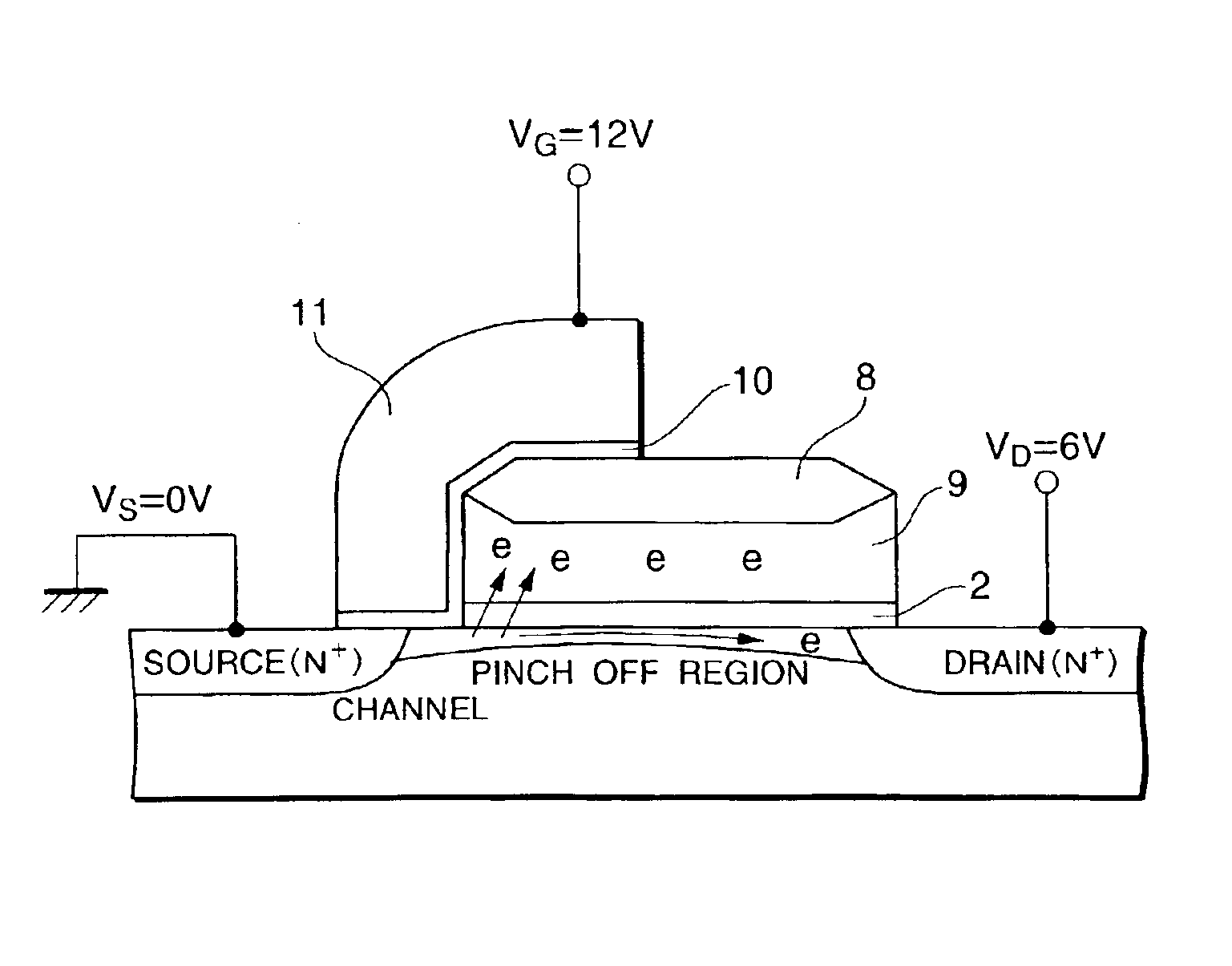 Method of producing semiconductor element and nonvolatile semiconductor memory produced by this method