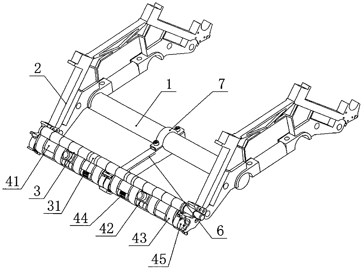 Transmission supporting mechanism for compact spinning carrier gear