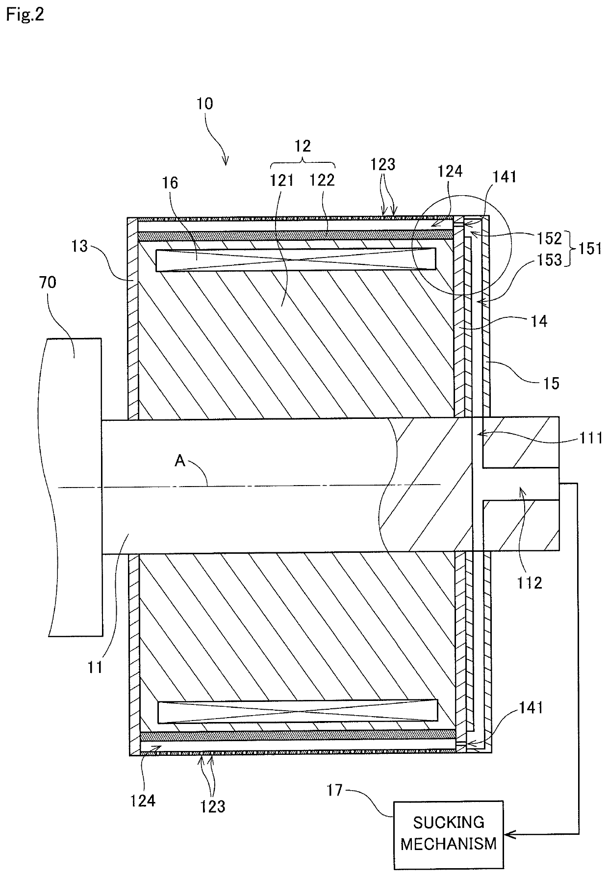 Suction roller, coating apparatus and apparatus for manufacturing membrane electrode assembly