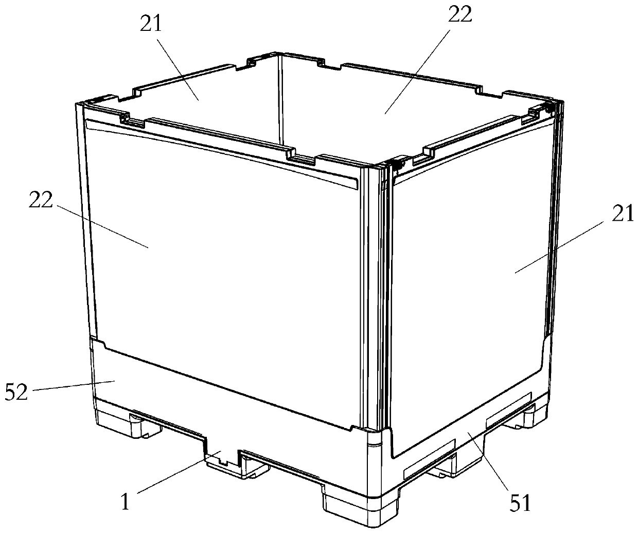 Folding type transport case