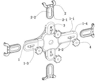 Cross clamp bracket of tablet personal computer