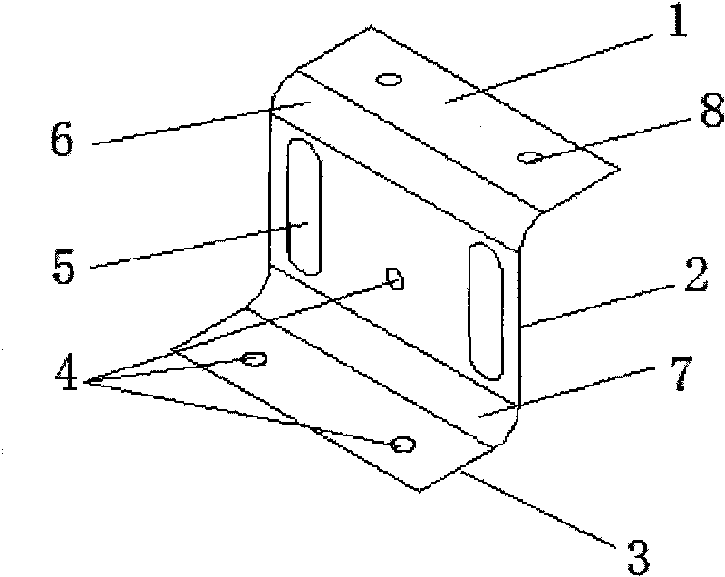 Automotive engine hood lock mounting plate