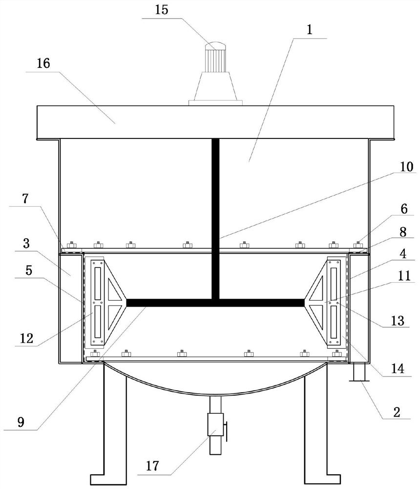 Solid-liquid separation device for organic silicon microsphere production