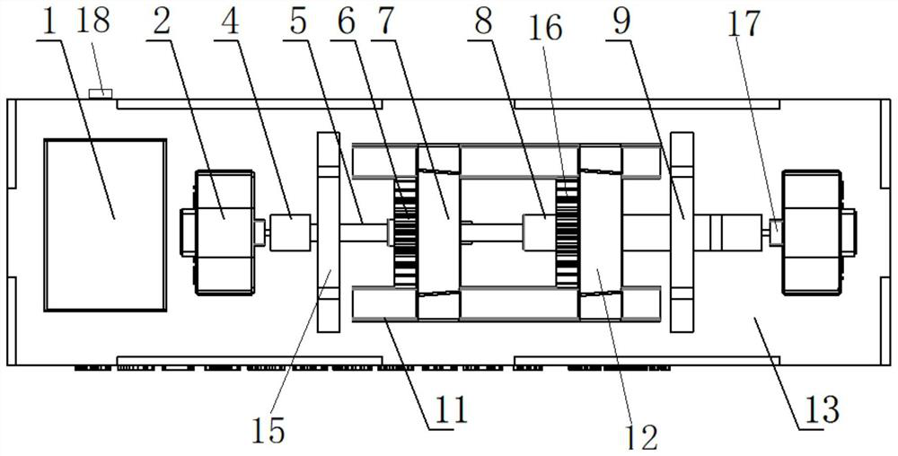 Small-sized double-rotor fault simulation experiment table and fault diagnosis simulation method