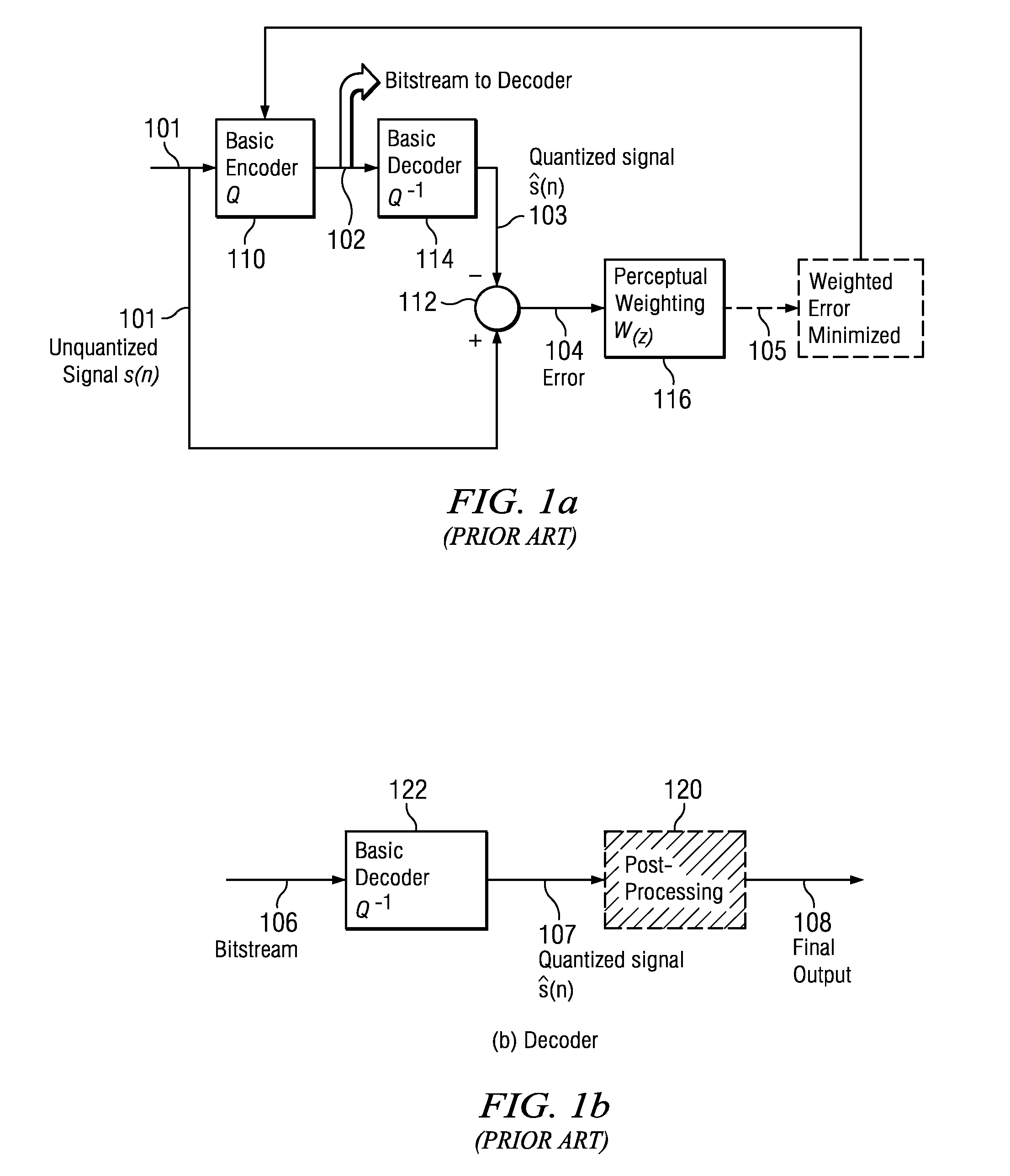 System and Method for Frequency Domain Audio Post-processing Based on Perceptual Masking