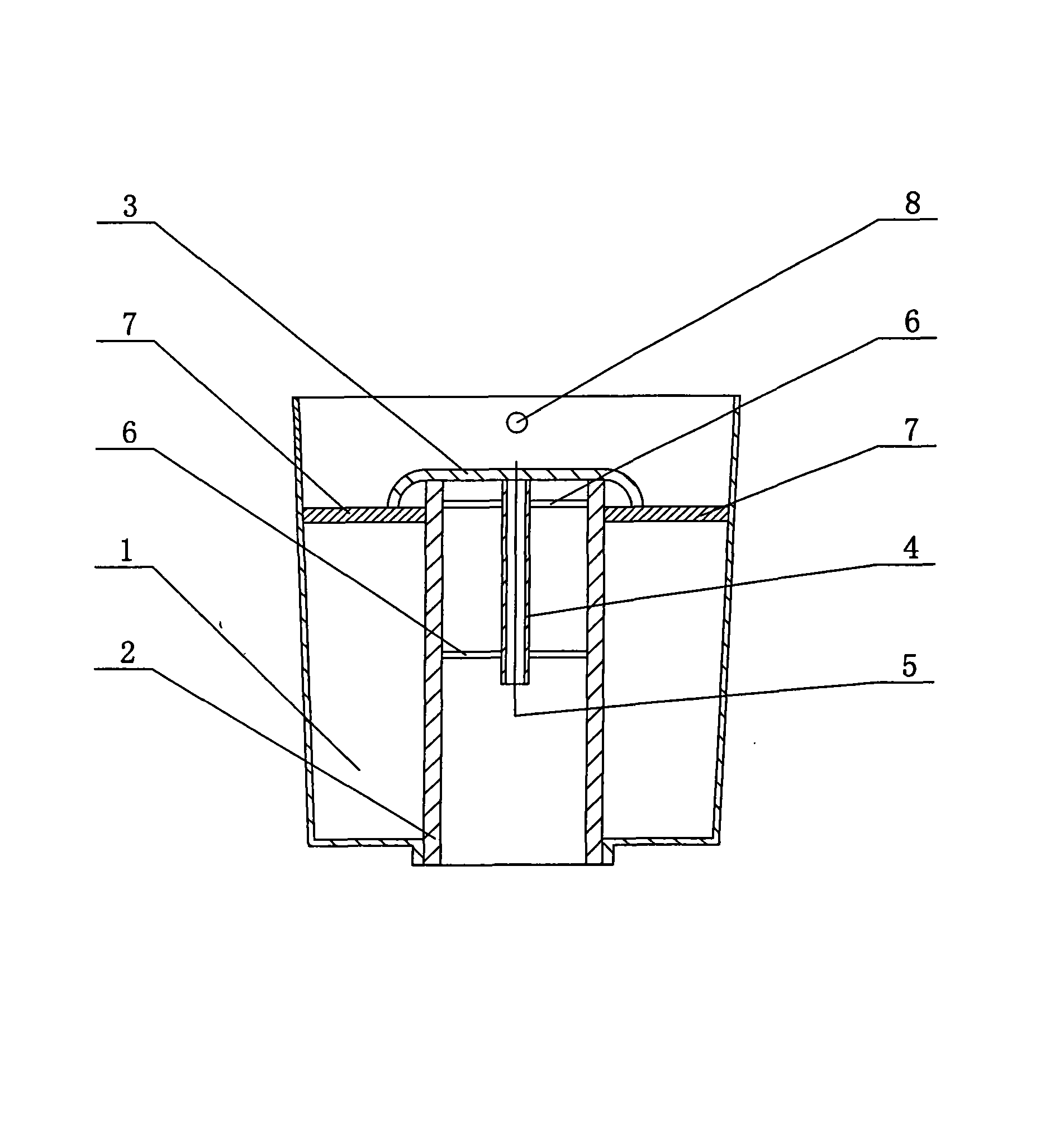 Rainwater well settling box