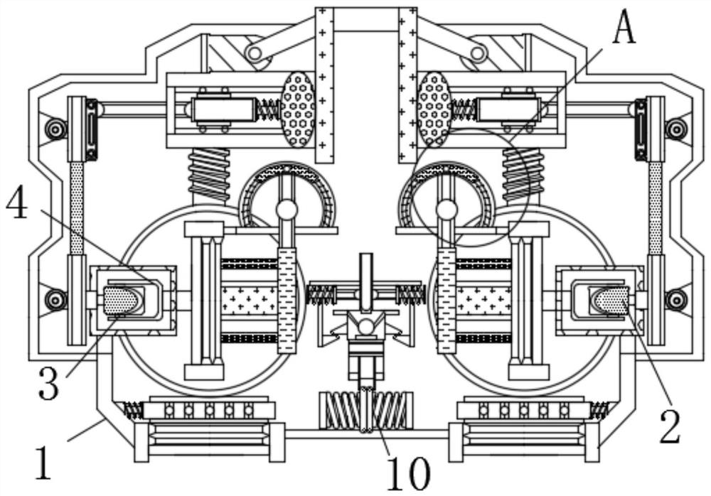 Automatic packaging heat-sealing equipment capable of controlling heat-sealing angle to avoid overlarge local pressure