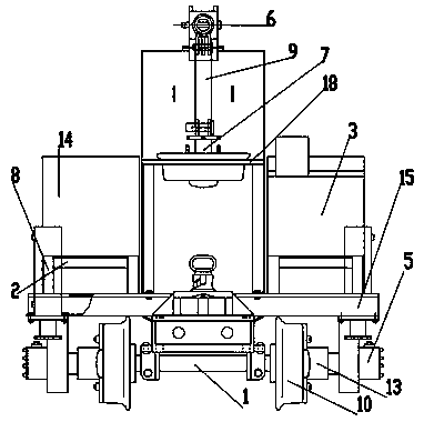 Underground coal mine short-distance multi-purpose special hoisting vehicle device