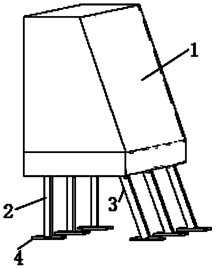 Fabricated box girder bridge and anti-seismic structure thereof