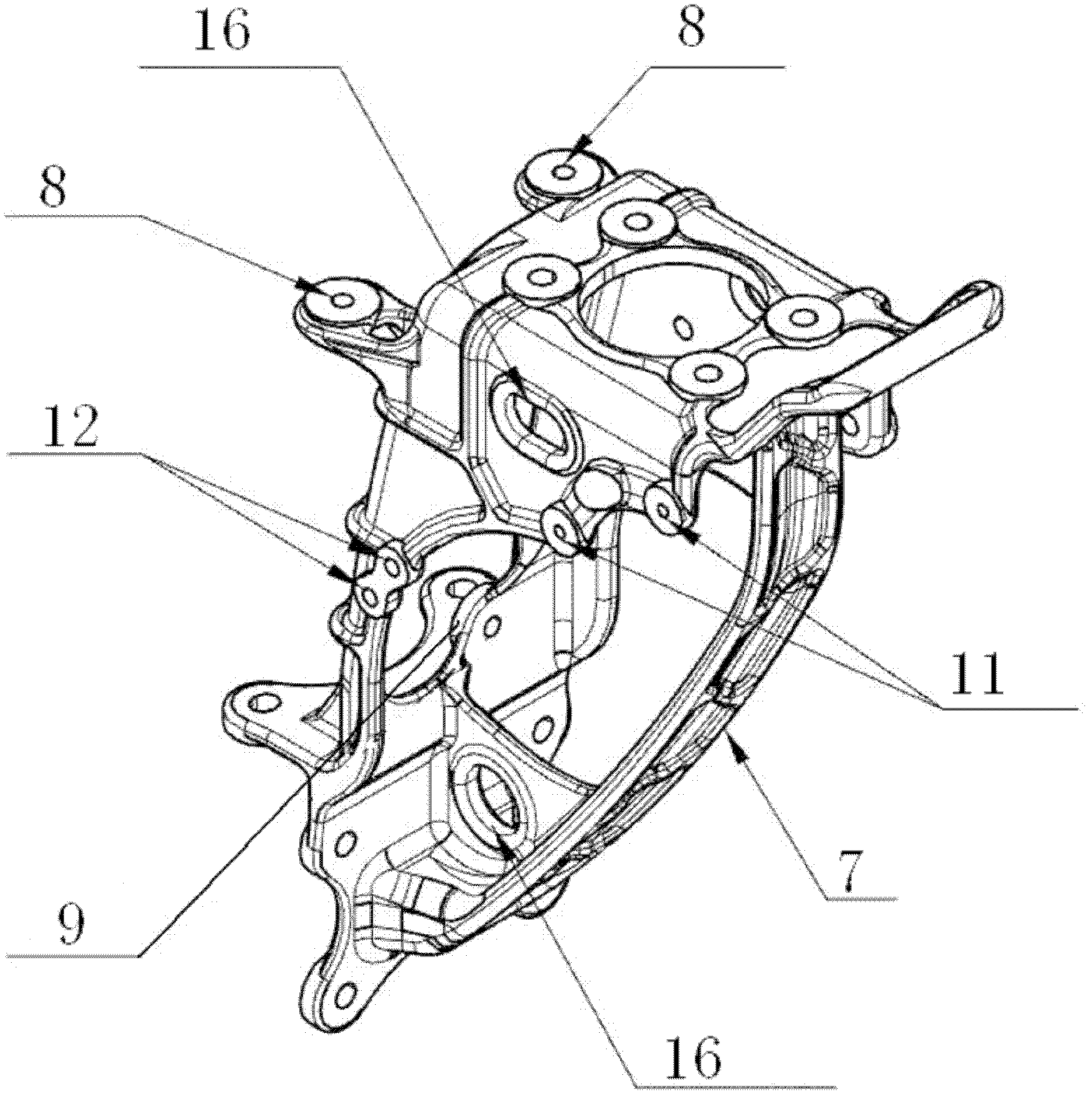 Vehicular multifunctional cab rear suspension support