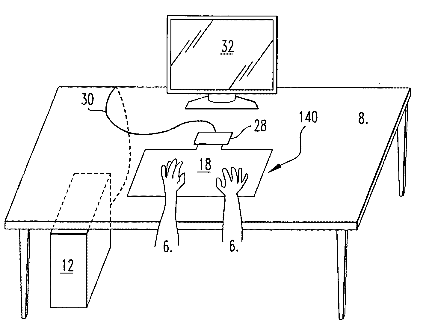 Method and apparatus for providing input to a processor, and a sensor pad