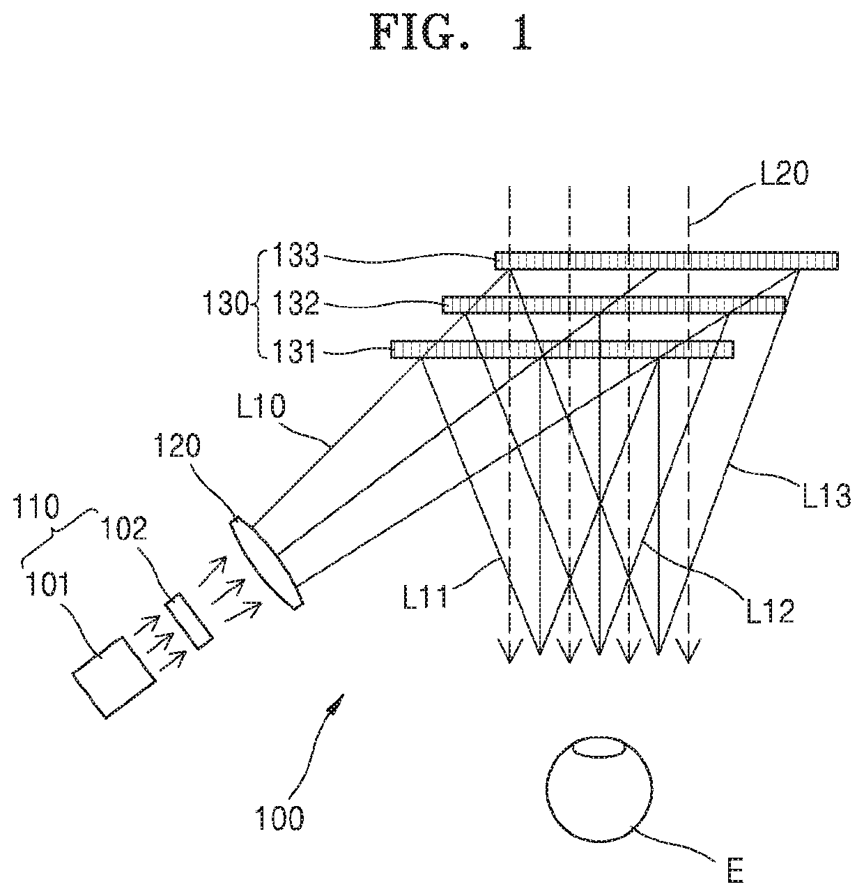 Display apparatus having wide viewing window