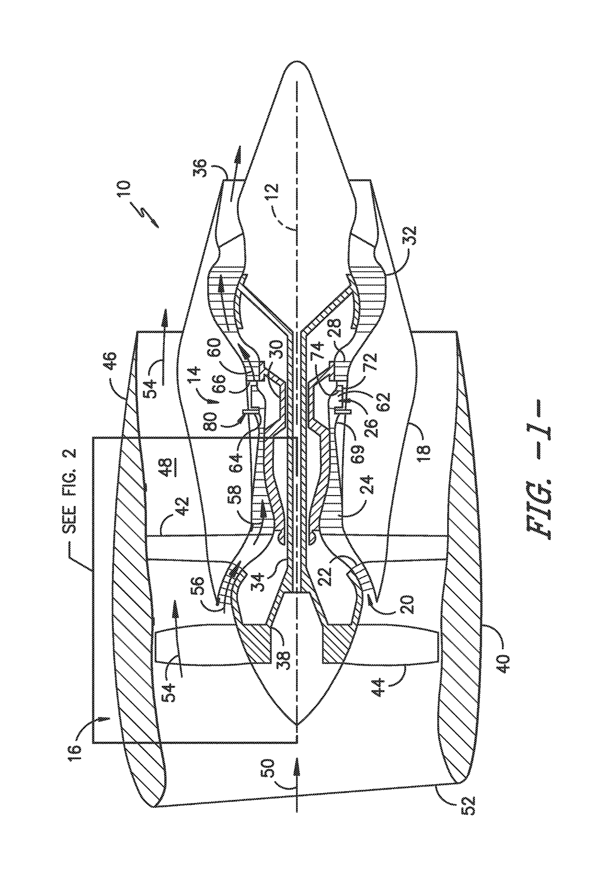 Electrostatic dust and debris sensor for an engine