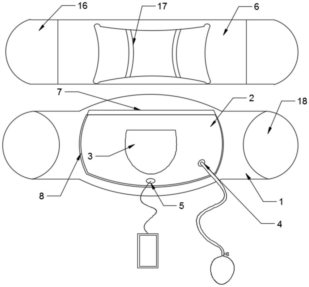 Uterus warming belt for gynecological nursing