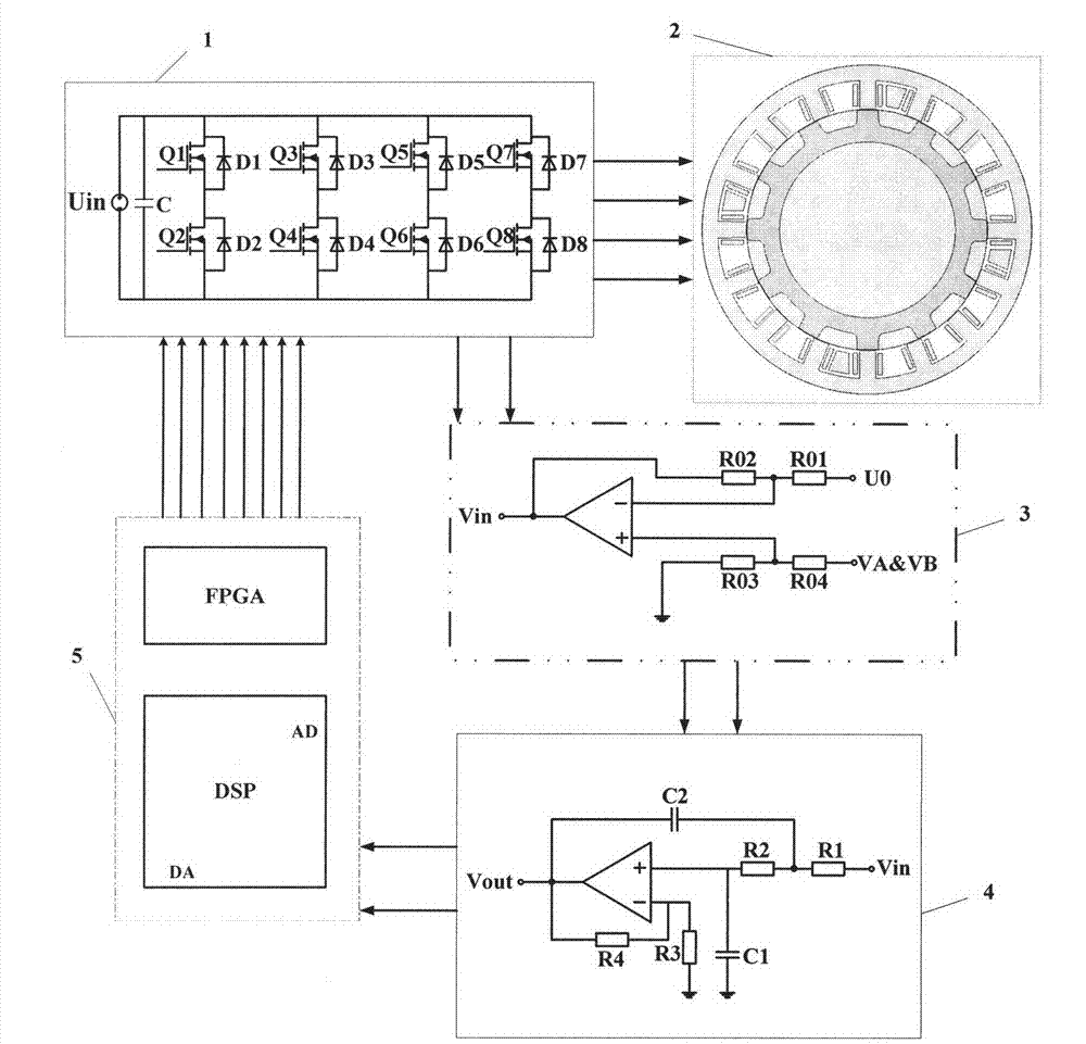 Position sensor-free control technology for four-phase doubly salient motor