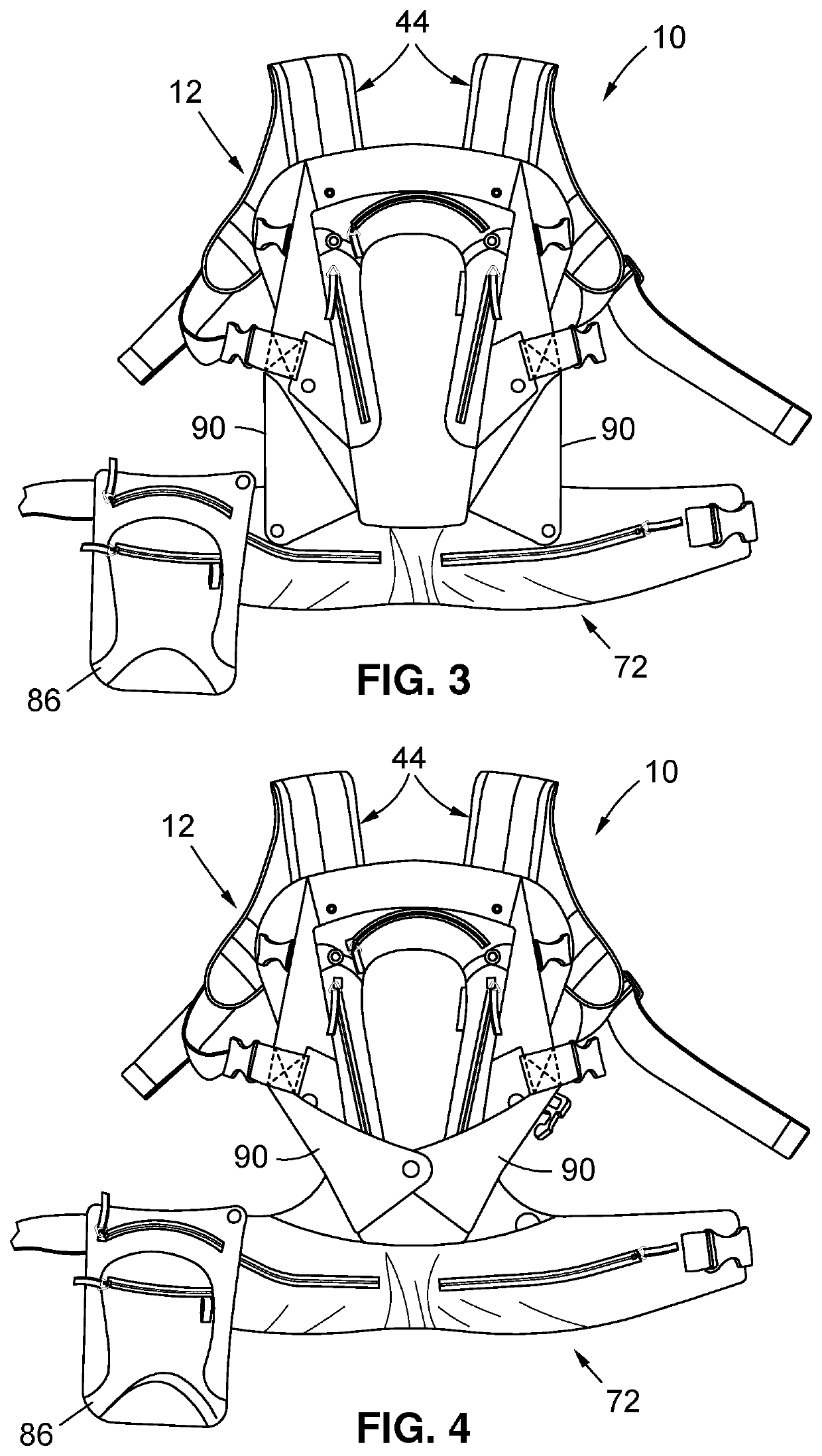 Expandable seat infant carrier