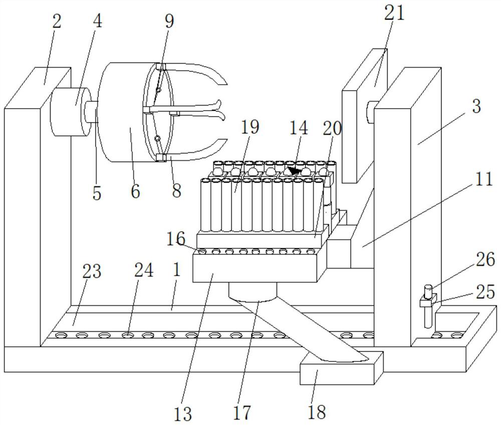 A flat grinding device for automobile metal pipe mold