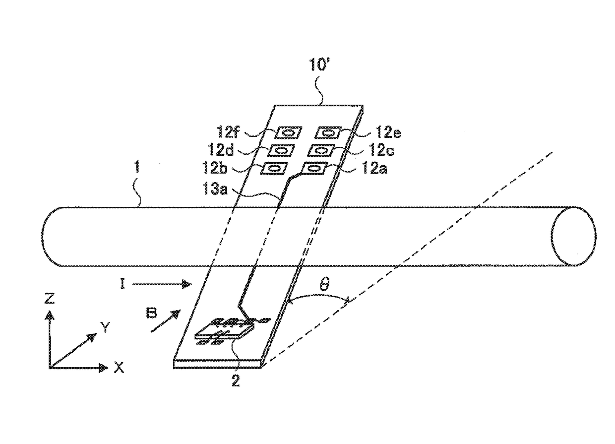 Electric current detection device and electric current detection method