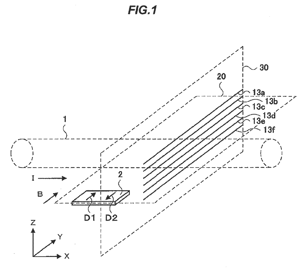 Electric current detection device and electric current detection method