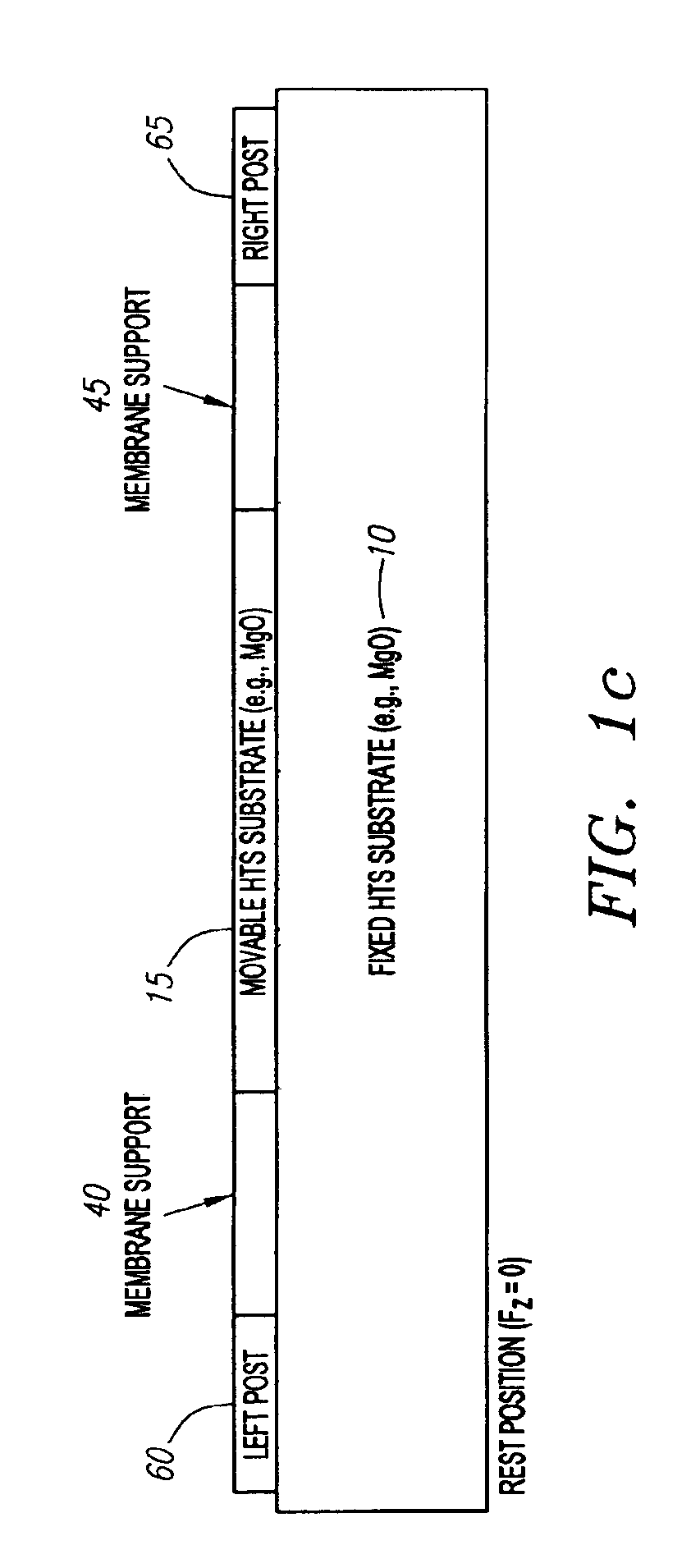 High temperature superconductor tunable filter having a movable substrate controlled by a magnetic actuator