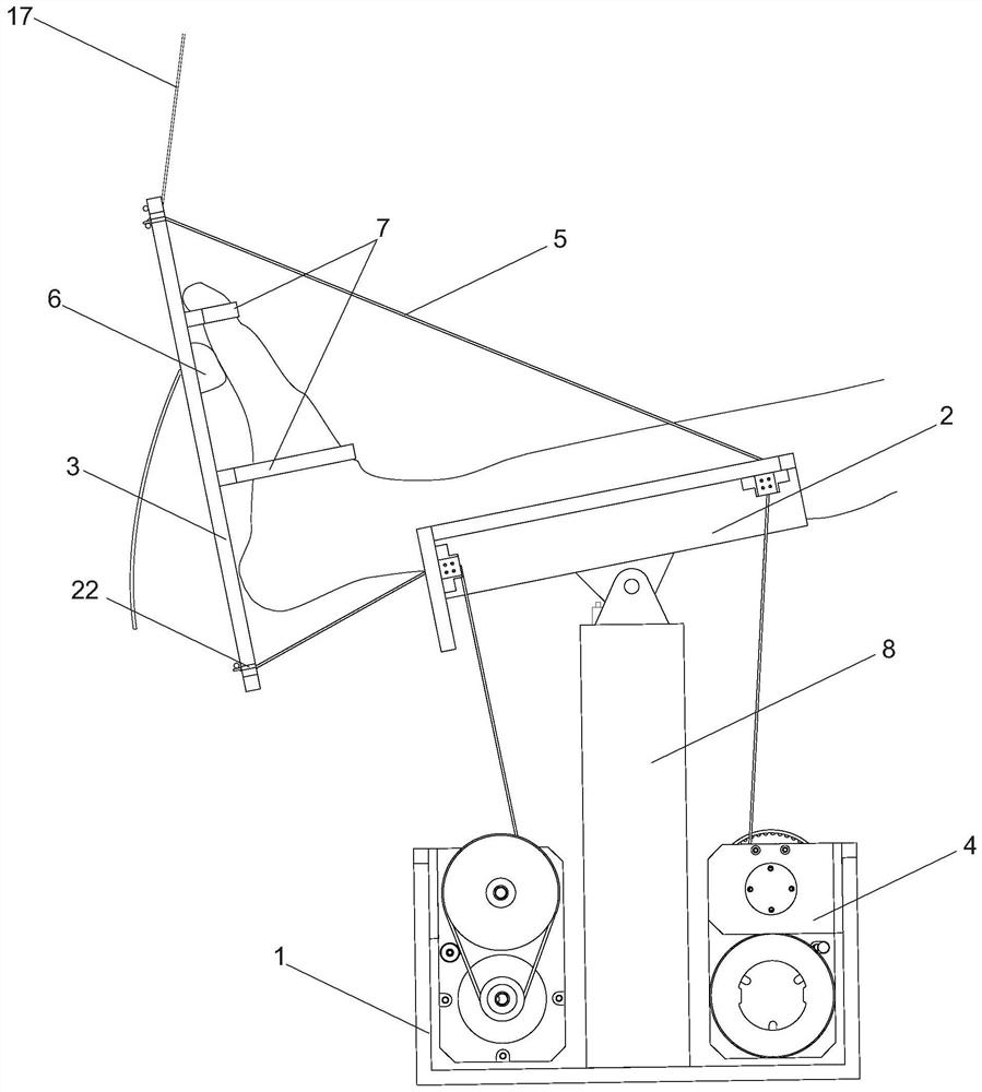 An ankle comprehensive rehabilitation training device