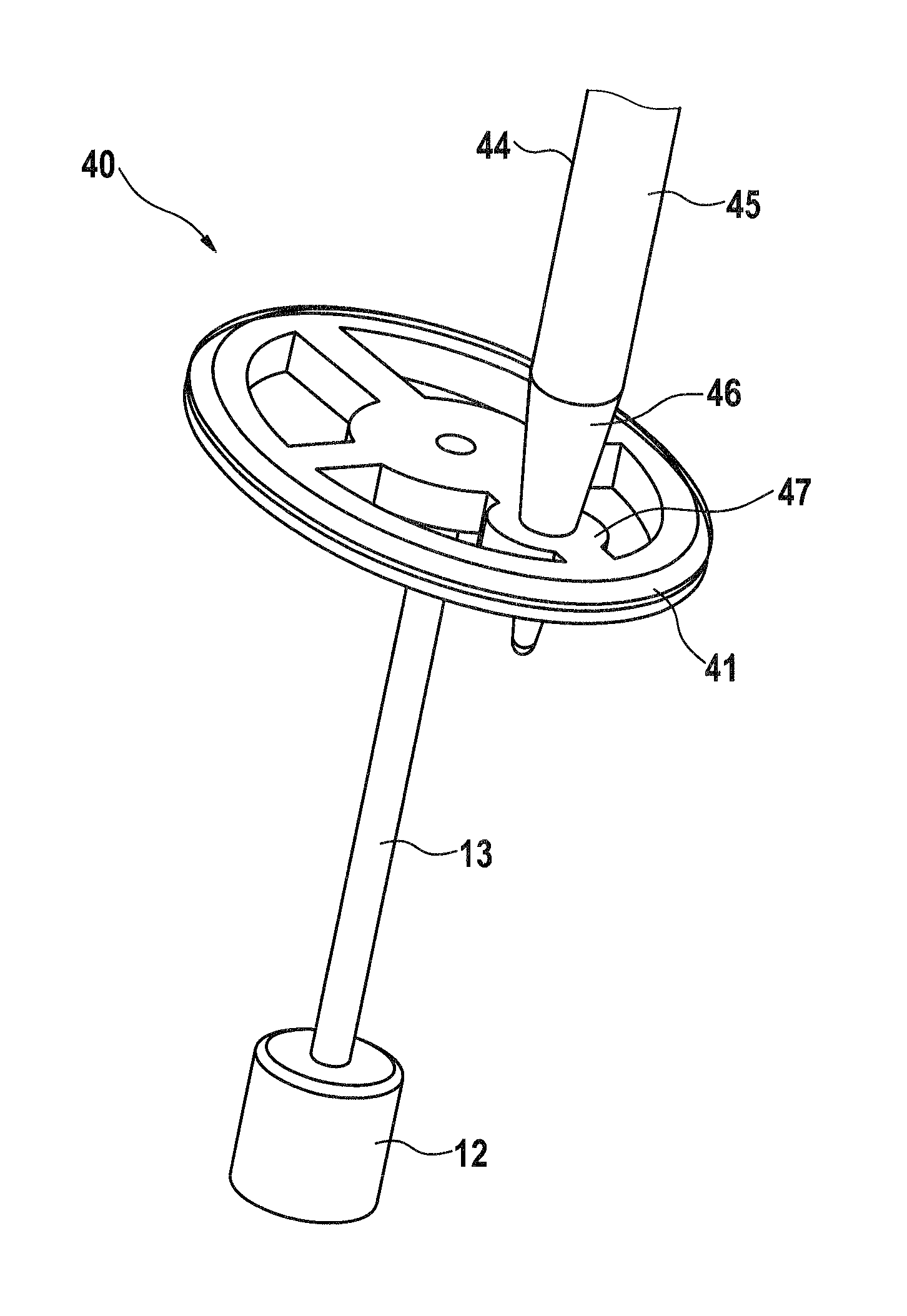 Passive ossicle prosthesis comprising applicator