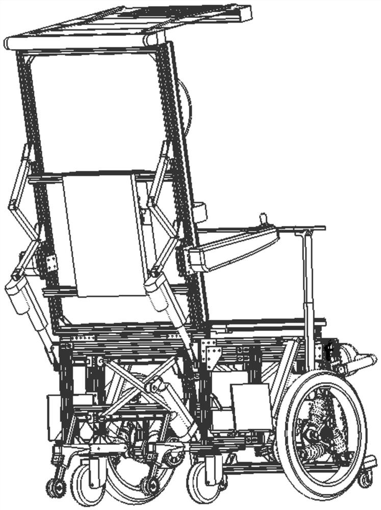 Electric intelligent massage elder-assisting wheelchair provided with liftable seat and supporting standing and walking