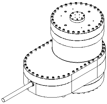 Hydrate development layered physical simulation experiment device