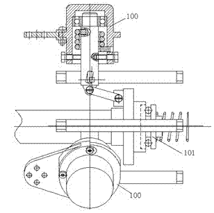 Automatic blade-changing speed-regulating device based on wind speed