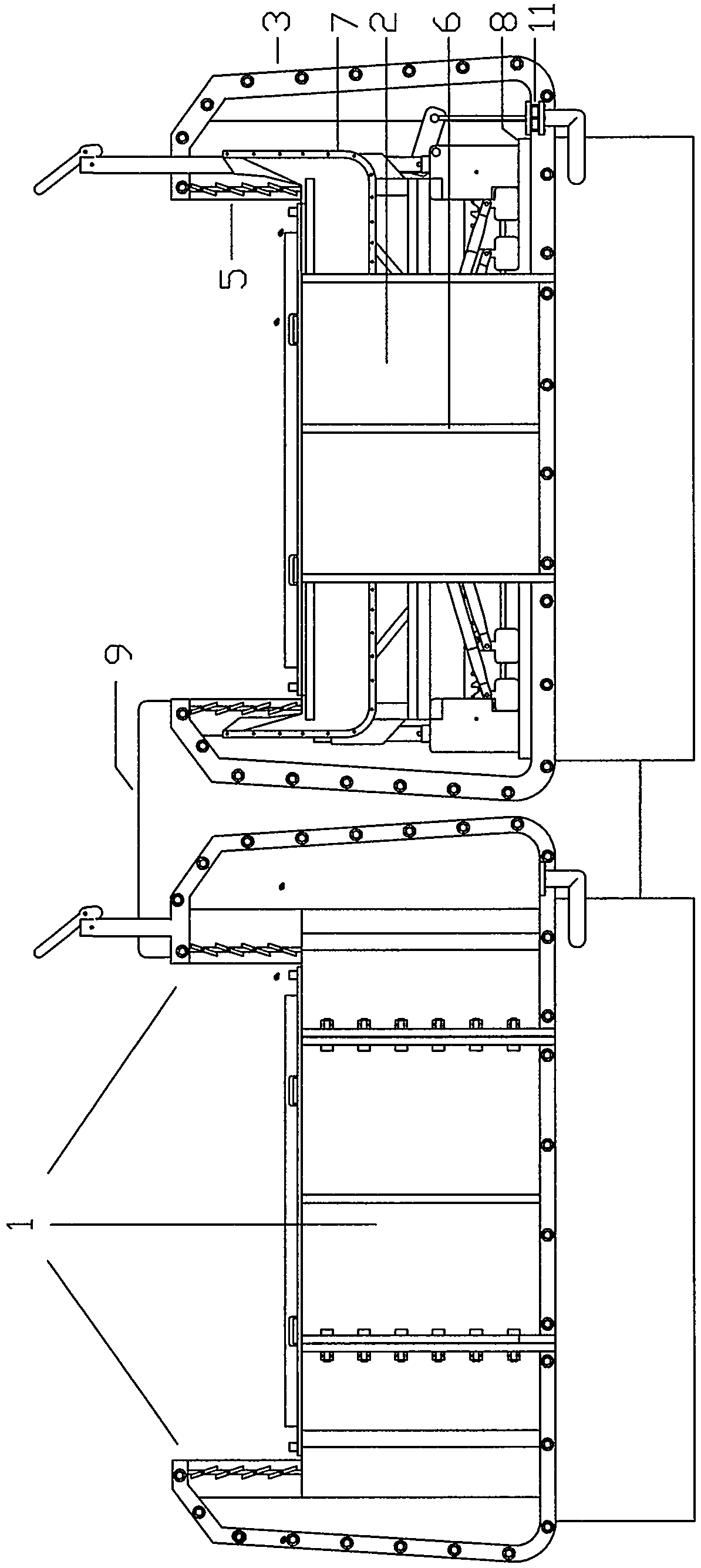 Hidden self-floating ramp flood control device