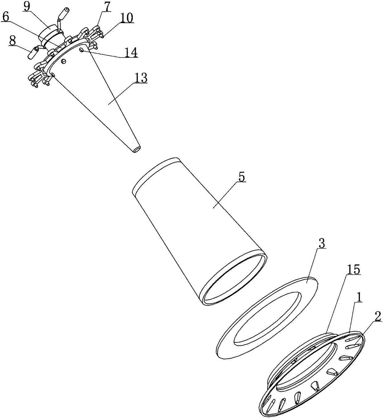 A household gas barbecue device