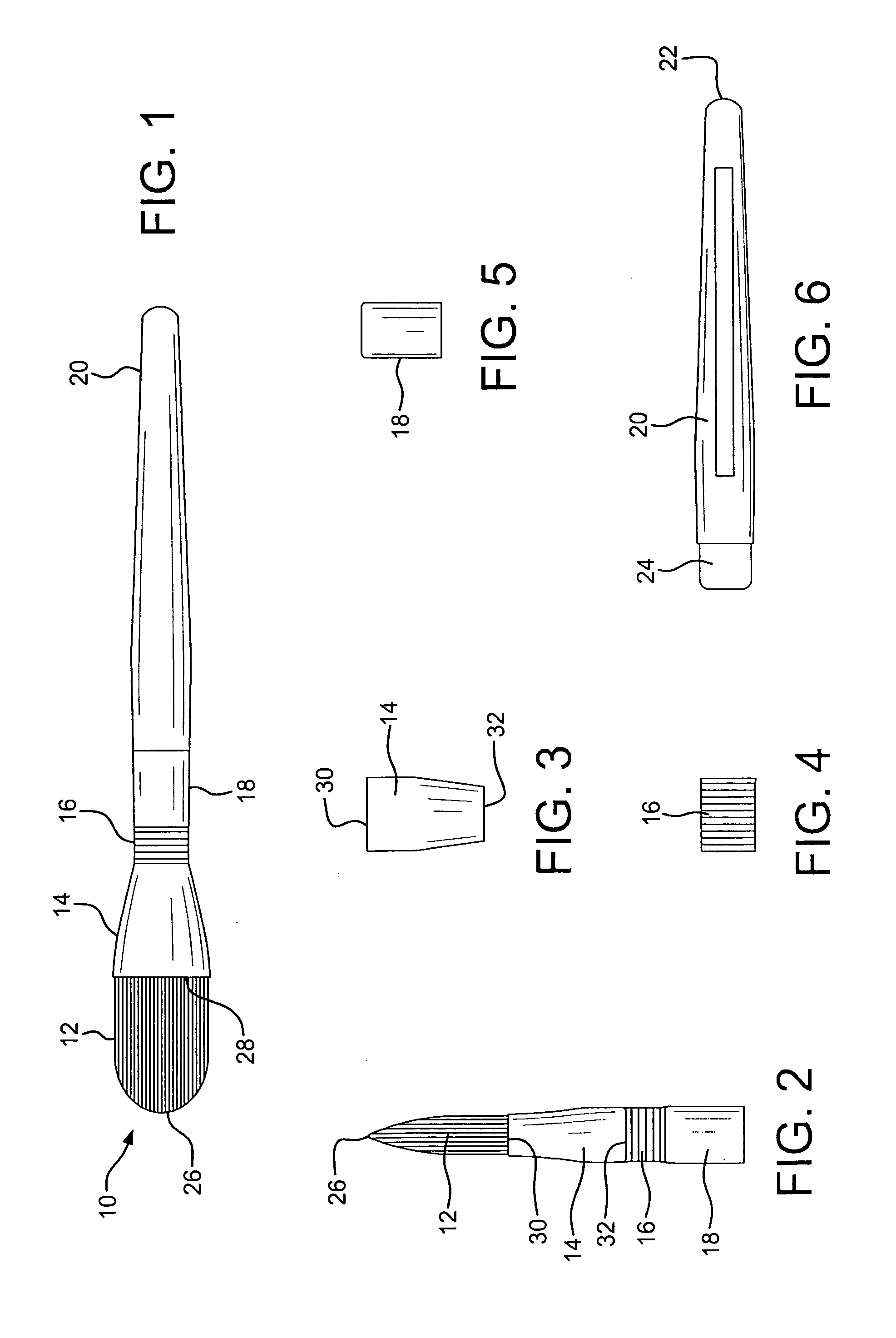 Flexible cosmetic brushes and/or applicators