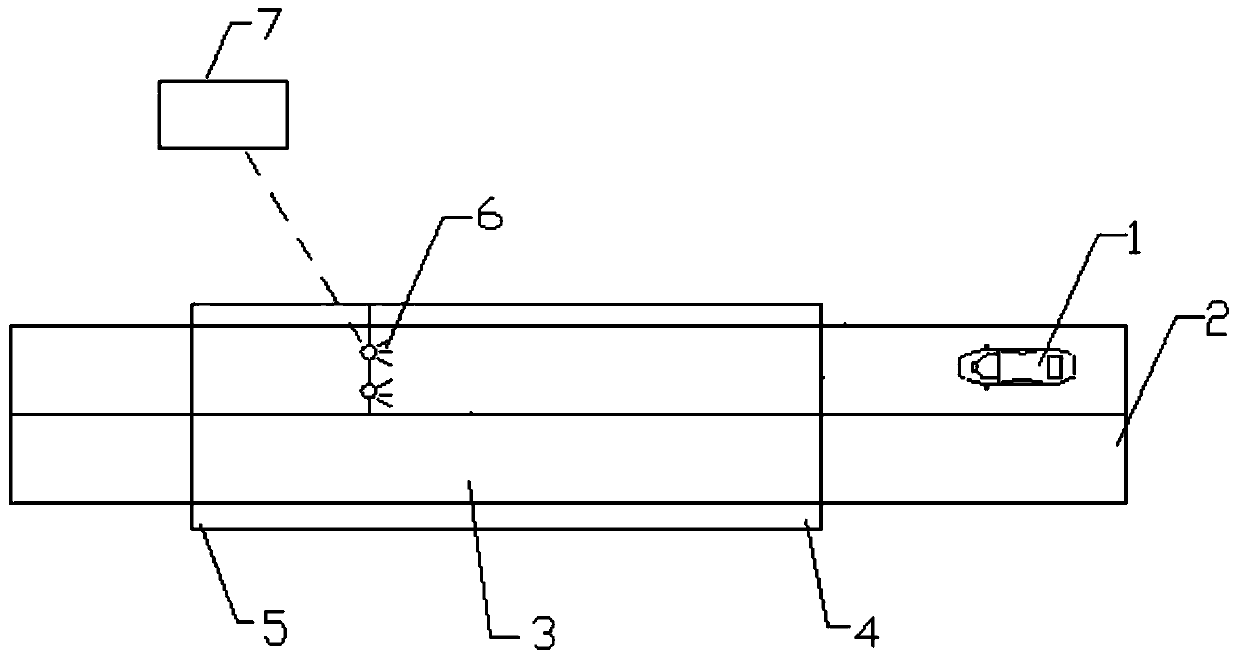 Automatic driving vehicle backlight test field and a test method