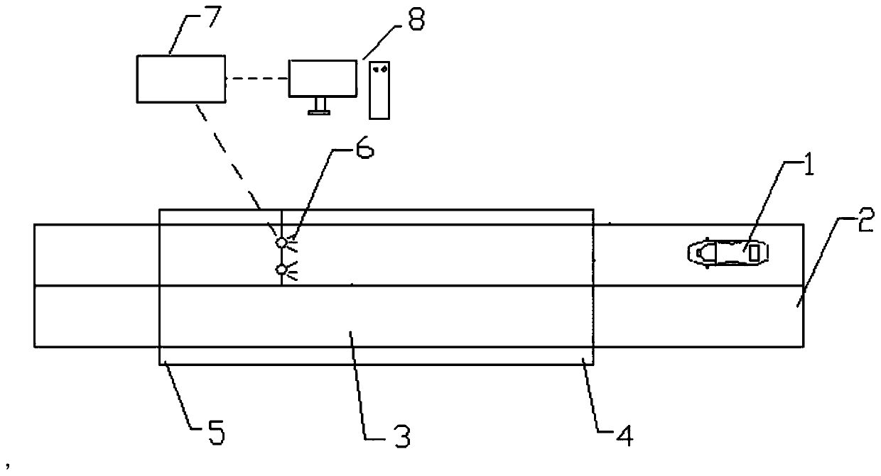 Automatic driving vehicle backlight test field and a test method