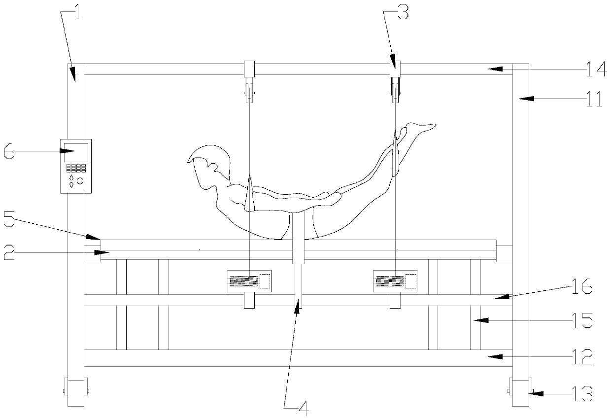 Lumbar and dorsal muscle function exercising device