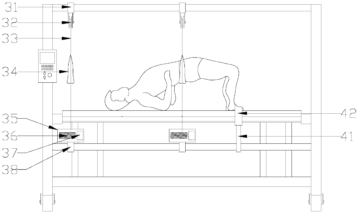 Lumbar and dorsal muscle function exercising device