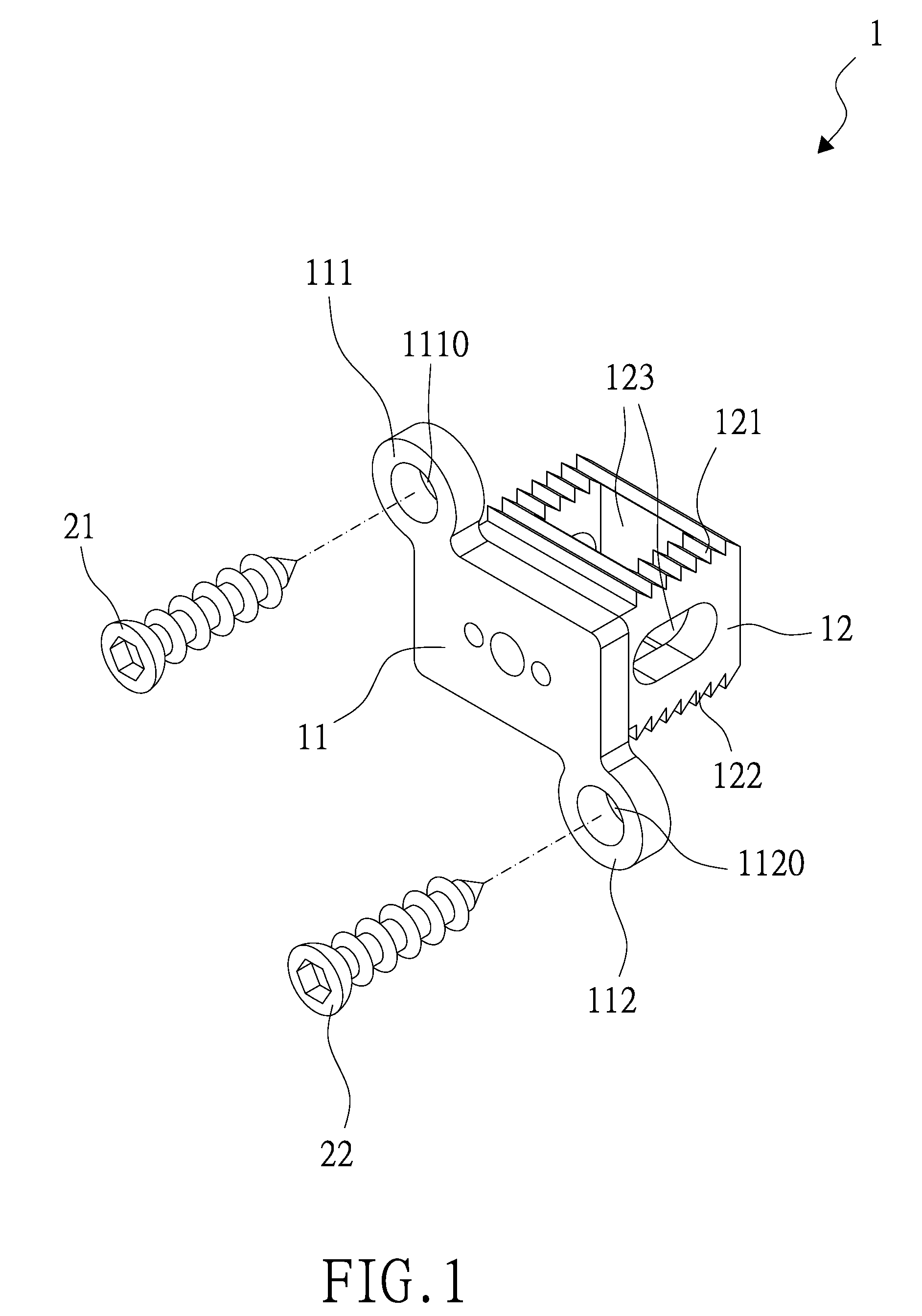 Intervertebral fixation device