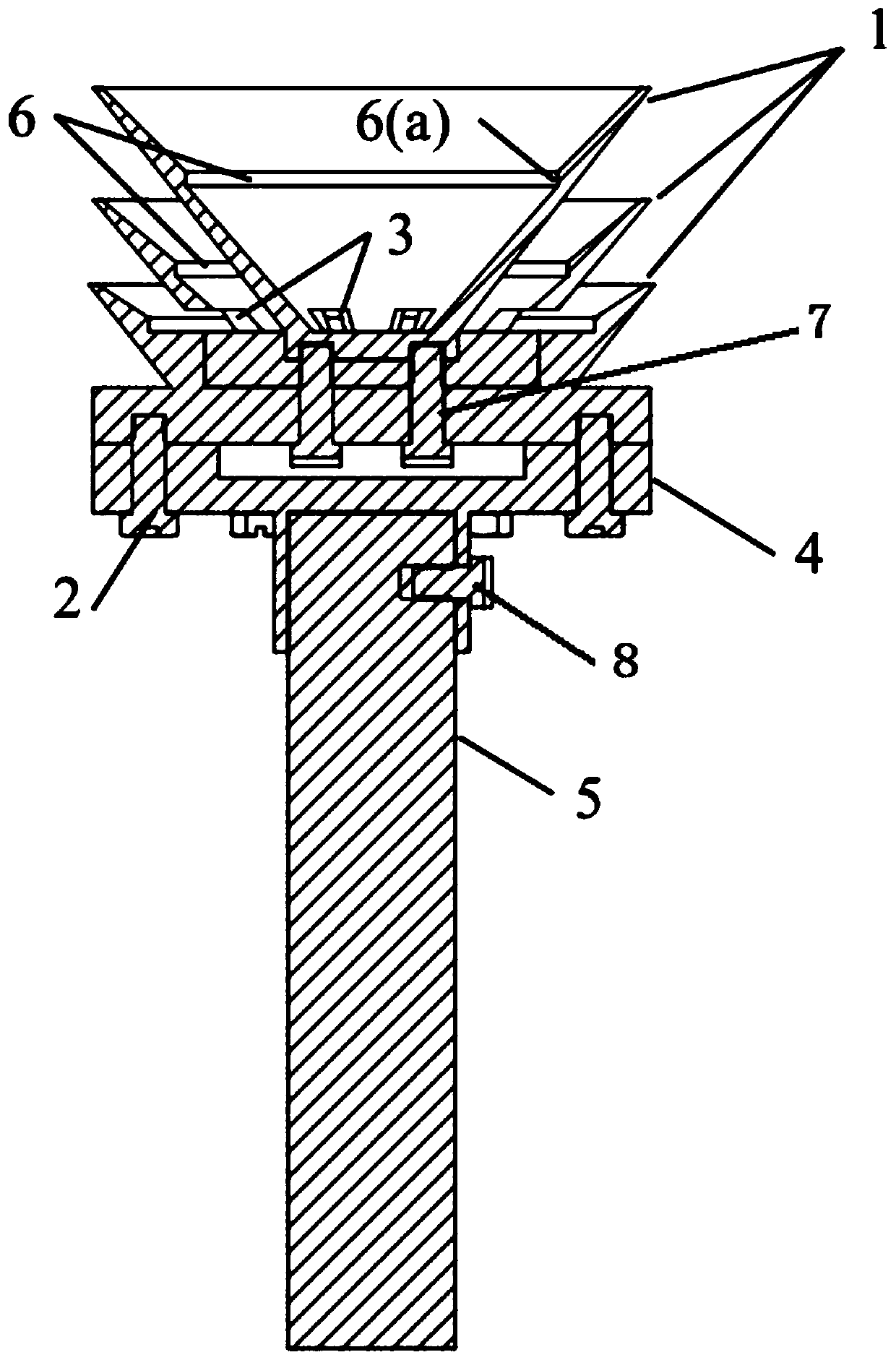 Multilayer centrifugal granulator for efficiently treating large-flow liquid slag